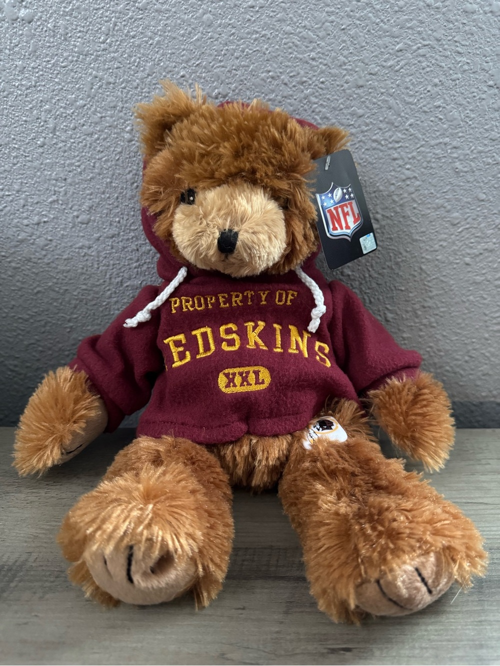 NFL Plush Hooded Bear Redskins Logo